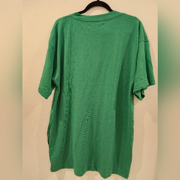 Free People Beach Essential Extreme Tee Mini Dress Golf Green NWOT - Picture 7 of 8